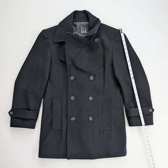 Jos. A. Bank Wool Pea Coat – Men's Medium – Black - Picture 5 of 16
